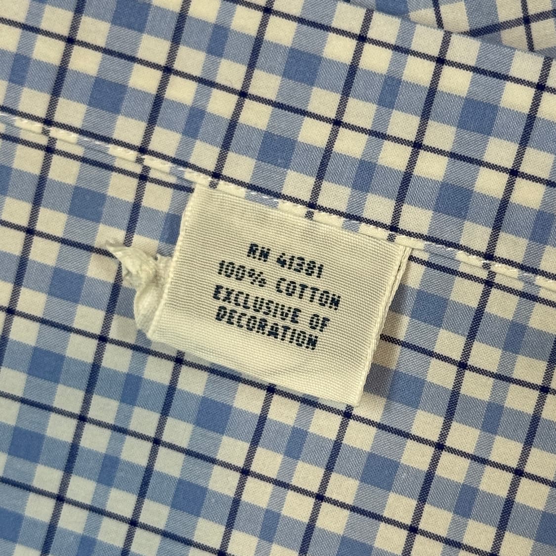 L) 폴로 랄프로렌 블루 체크 포플린 반팔 셔츠 상품이미지7
