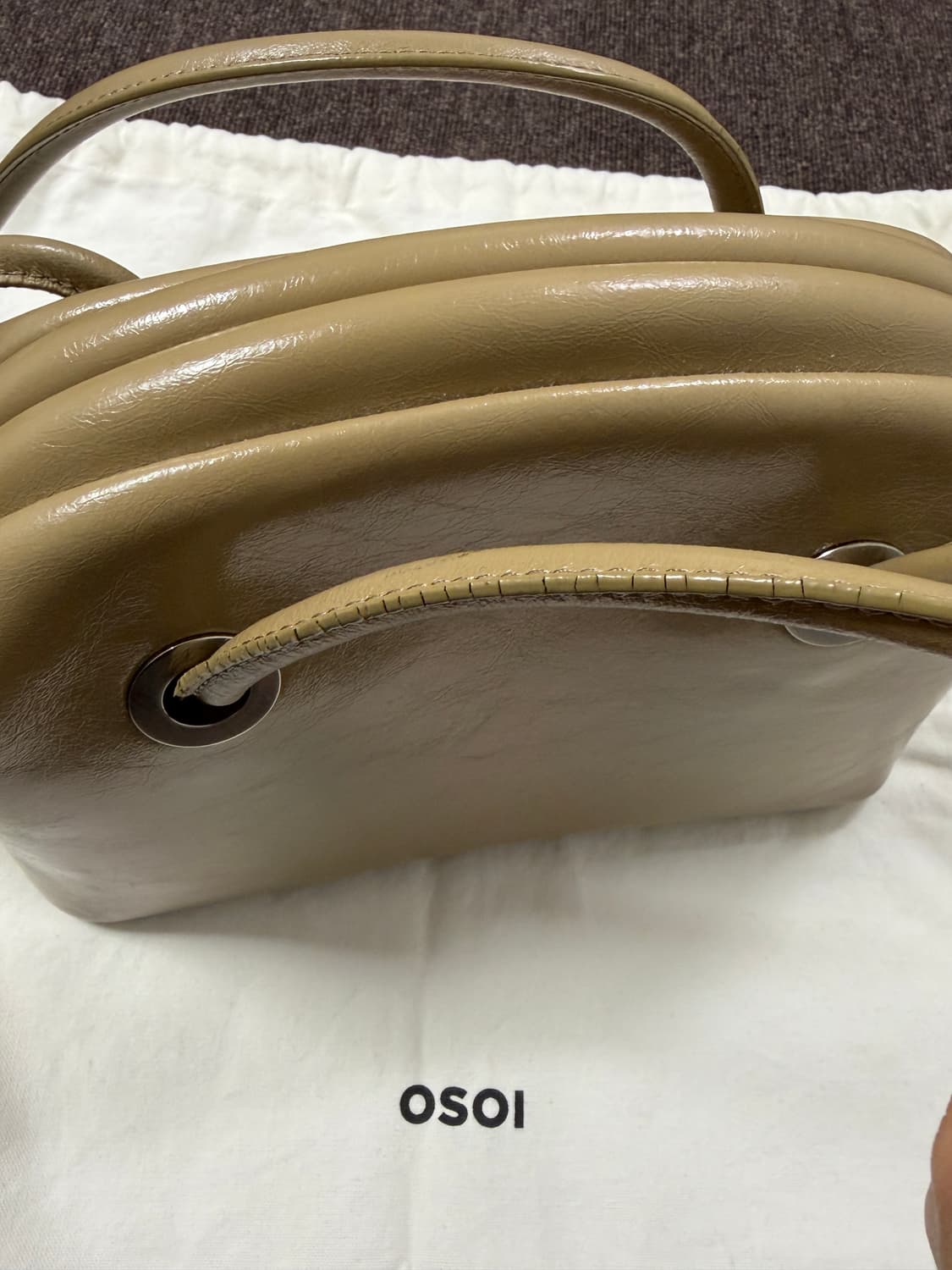 OSOI(오소이) 서클백 워시드 애쉬 카키 (더스트백0) 상품이미지7