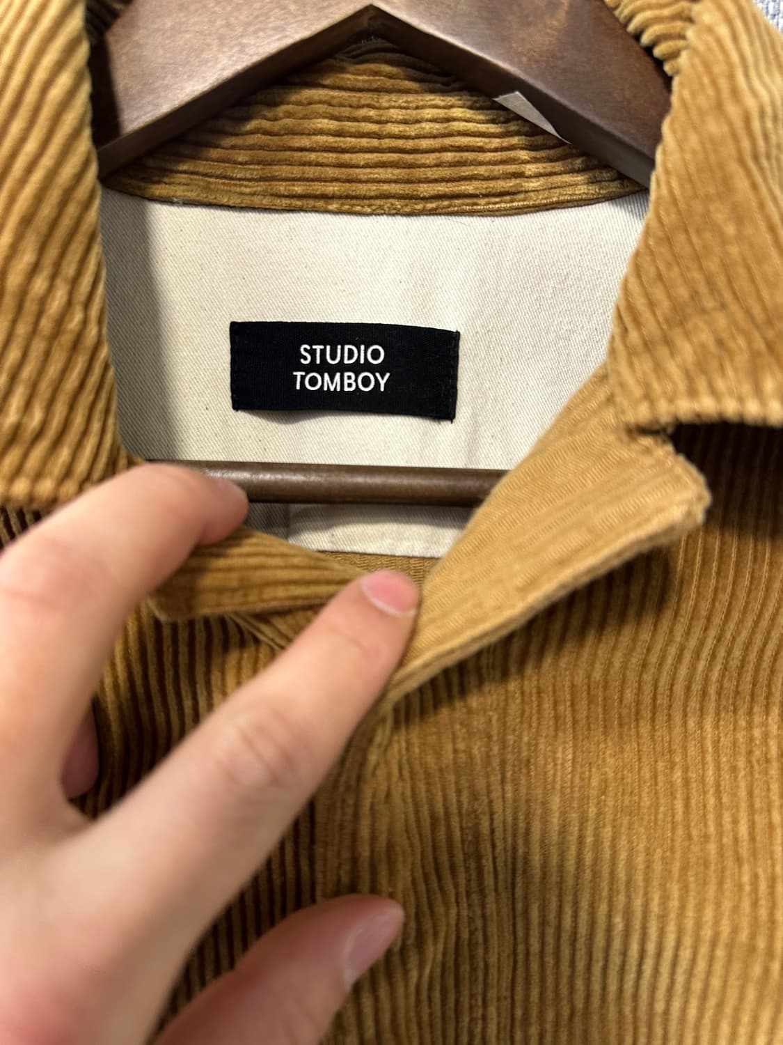 STUDIO TOMBOY 코듀로이 셔츠 자켓 상품이미지4