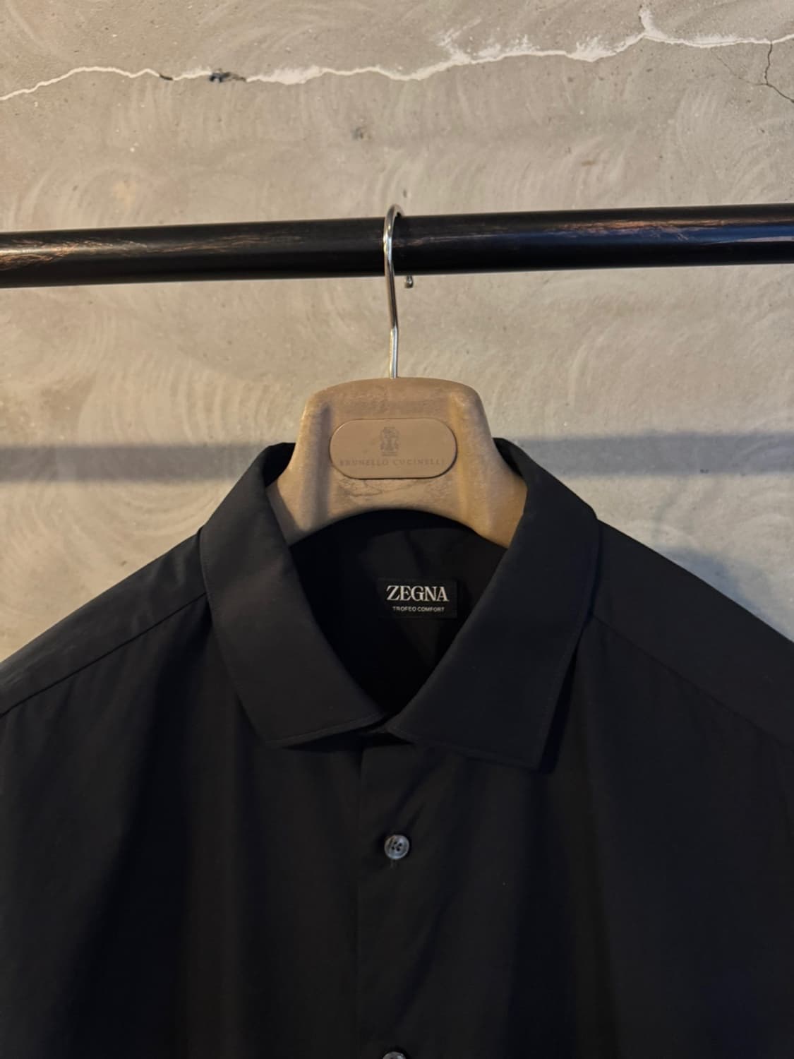 ZEGNA 에르메네질도 제냐 블랙 드레스 셔츠 105 상품이미지6