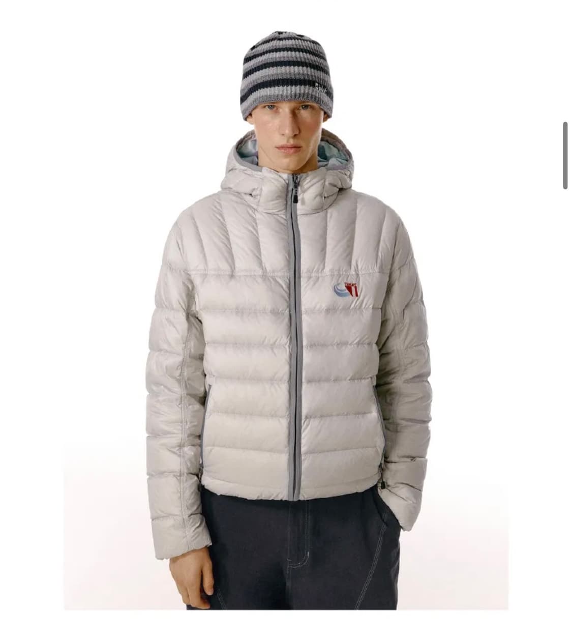 테켓 라이트웨이트 경량 패딩 라이트그레이 상품이미지2