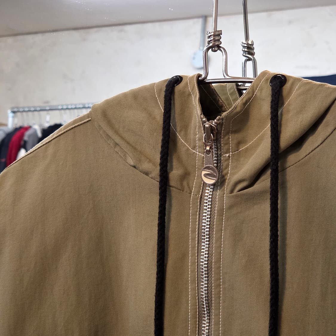 JPN 트랙라인 올드스쿨 카키 바람막이 상품이미지3