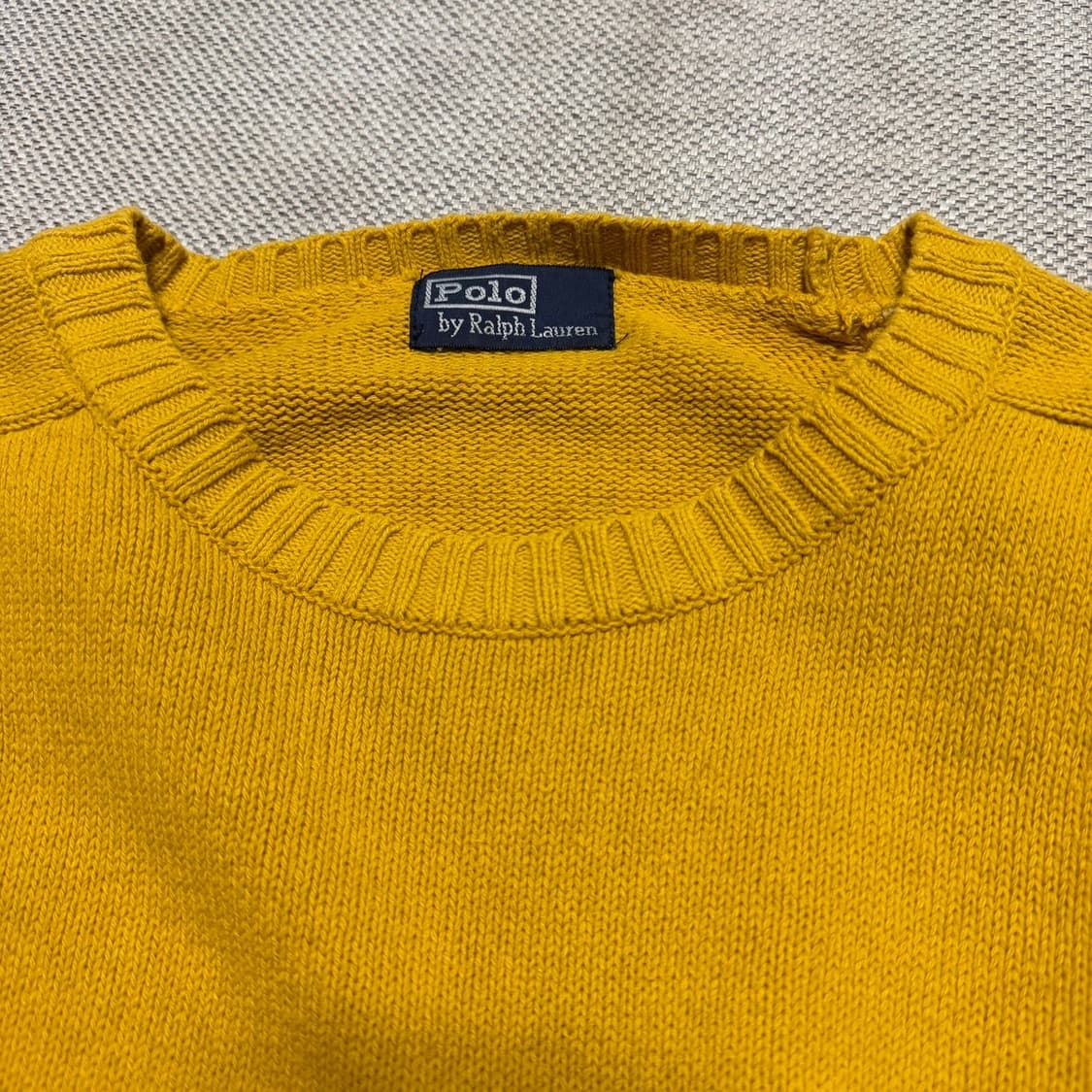 폴로 랄프로렌 옐로우 니트 상품이미지2