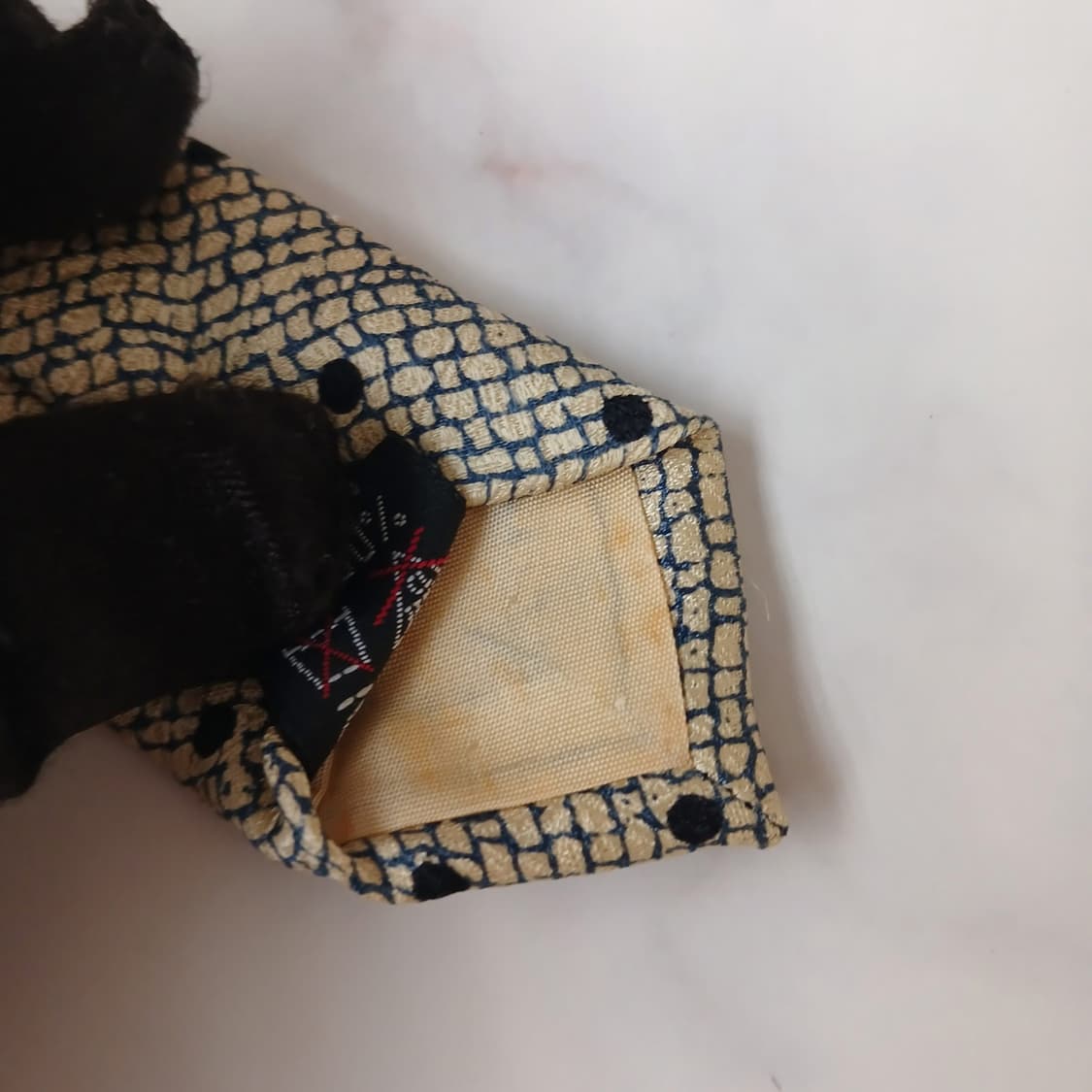 발망 실크 베이지 패턴 넥타이 9.7cm A+~A등급 A19501
발망  상품이미지10