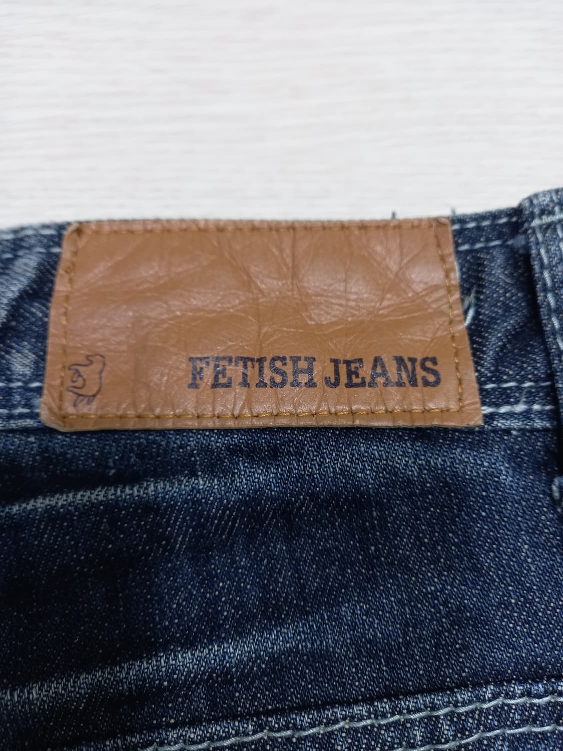 44 FETISH JEANS 워싱 일자진 진청 44-01 상품이미지5