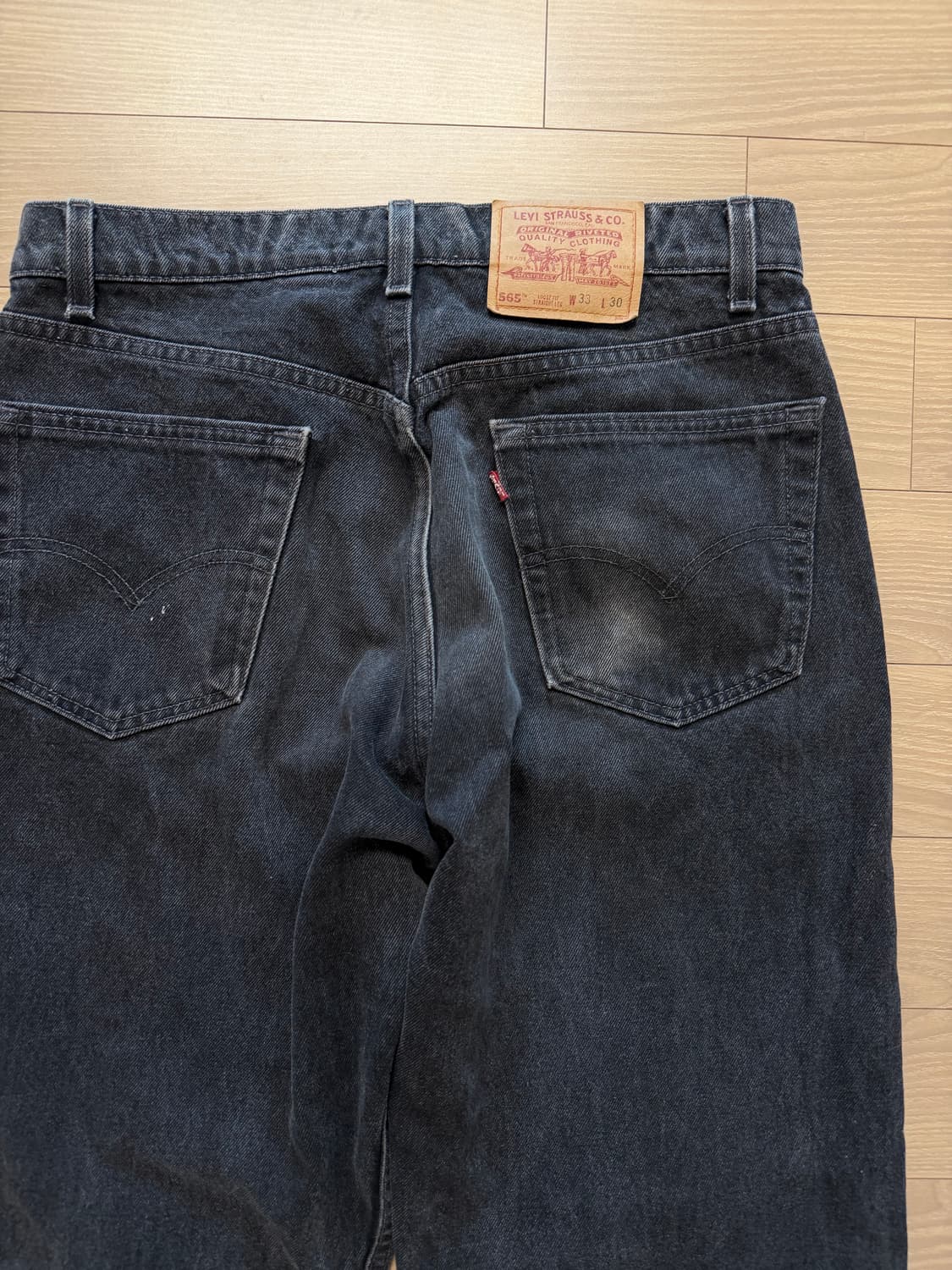 90s 리바이스 565 딥그레이 (33x30) usa made 상품이미지6