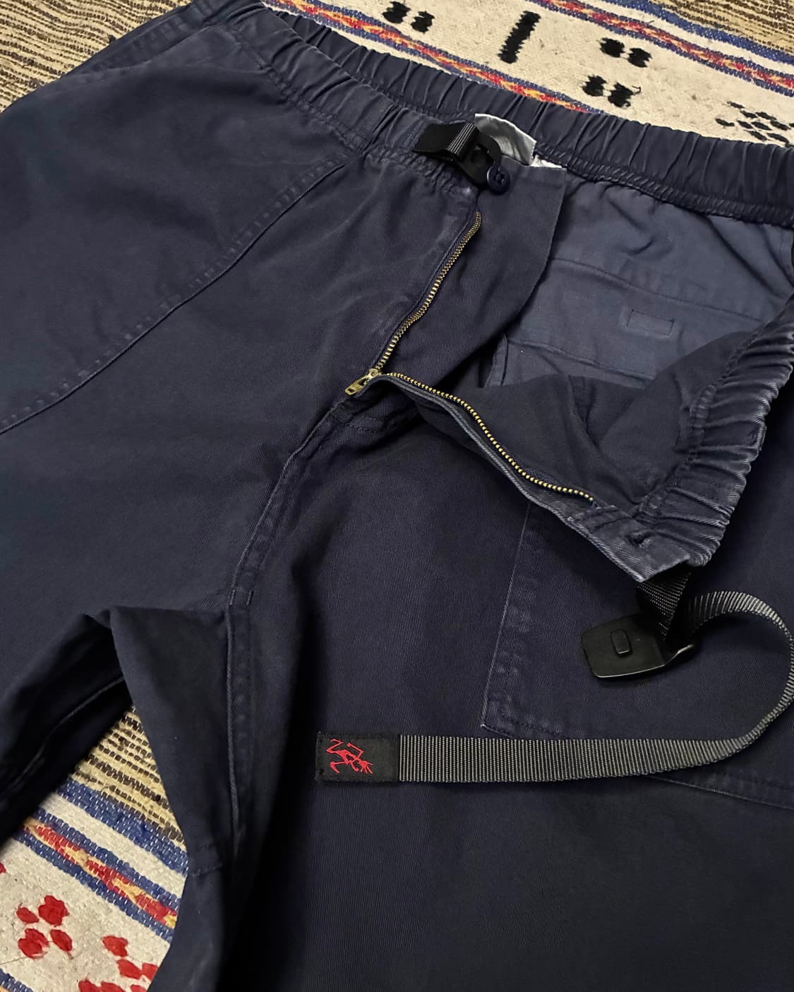 (XL~2XL)그라미치 코튼 퍼티그 루즈 테이퍼드 팬츠 네이비 상품이미지4