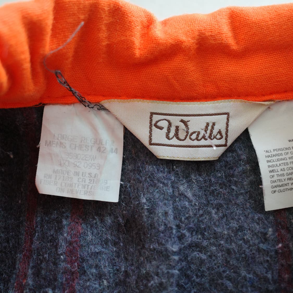 90s Walls 월스 헌팅 자켓 MADE IN USA 상품이미지5