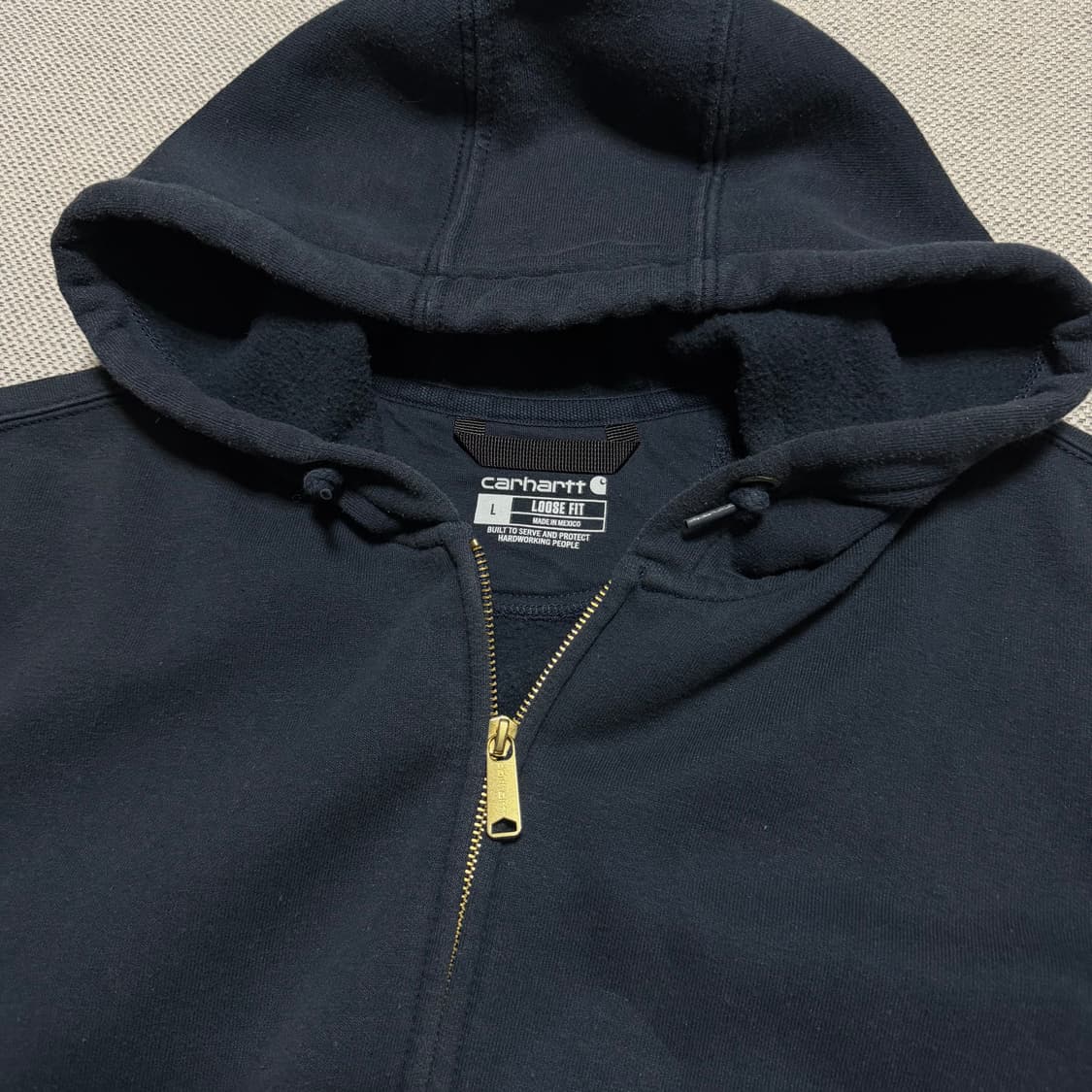 칼하트 루즈핏 기모 후드집업 상품이미지2