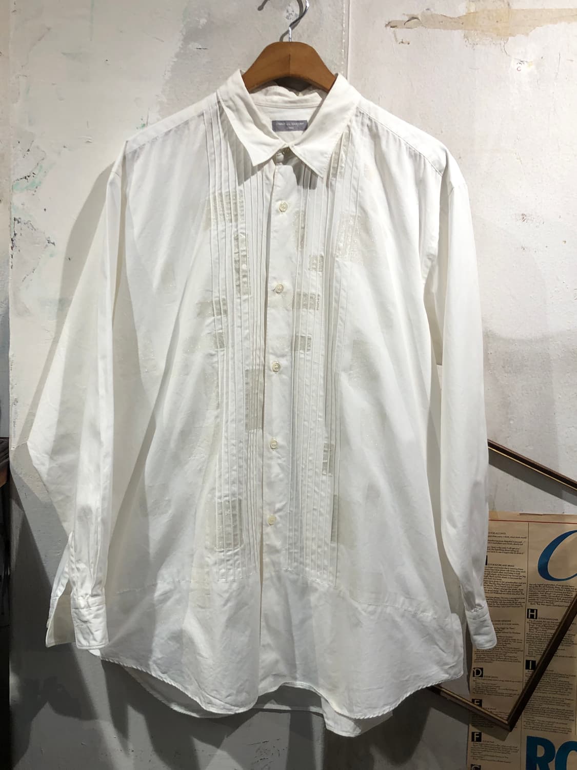 [2635]Comme des garçons home white shirt 상품이미지1