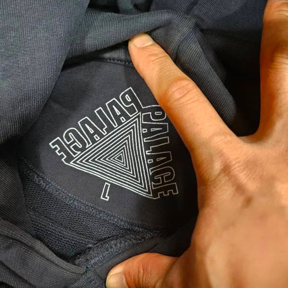 팔라스(PALACE) 믹스업 네이비 후드 티셔츠 L size 상품이미지7