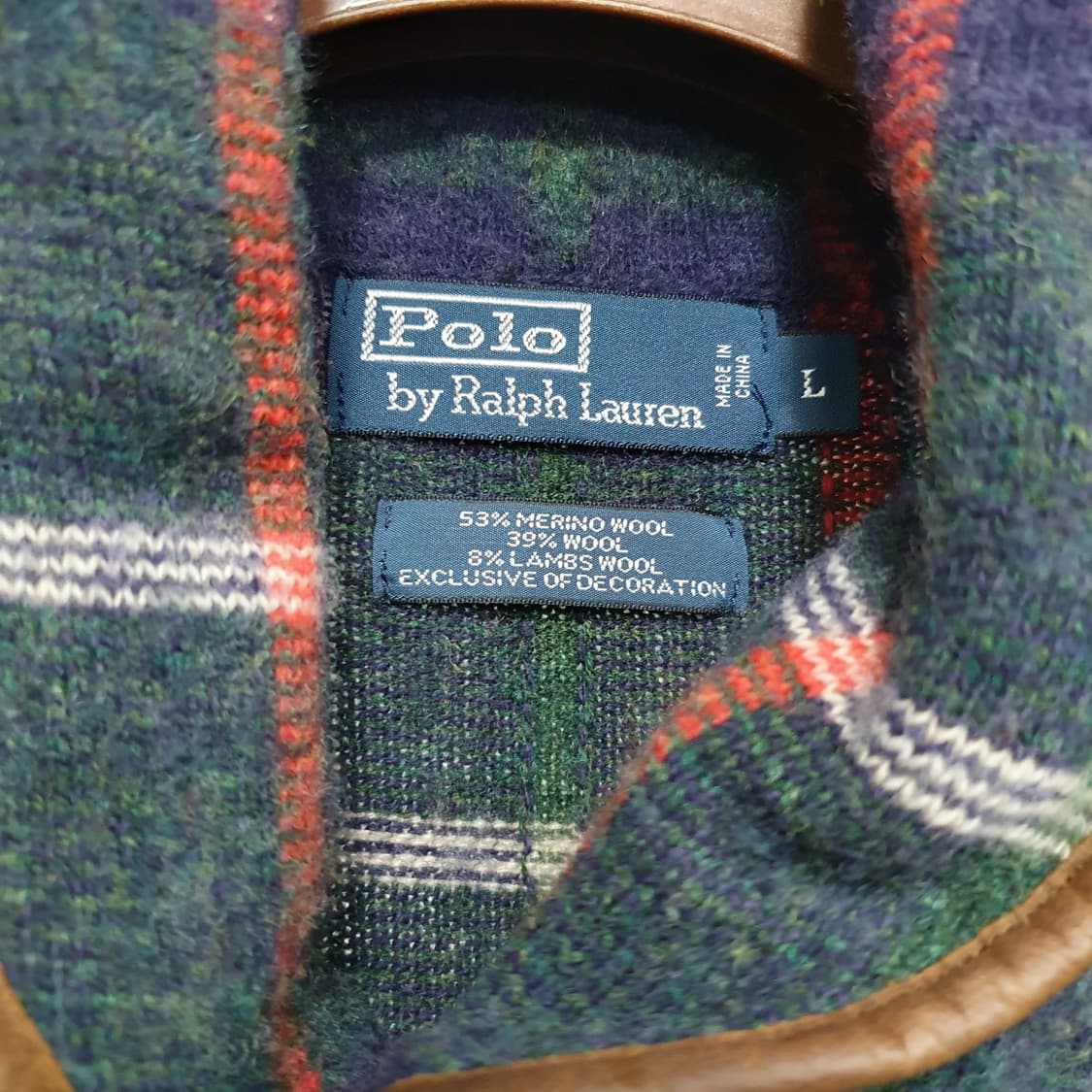 폴로니트 폴로 랄프로렌 엘보패치 메리노 울 램스울 숄카라 헌팅 니트 상품이미지6