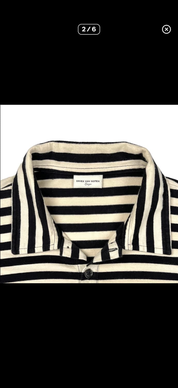 Dries Van Noten stripe polo shirt 상품이미지4