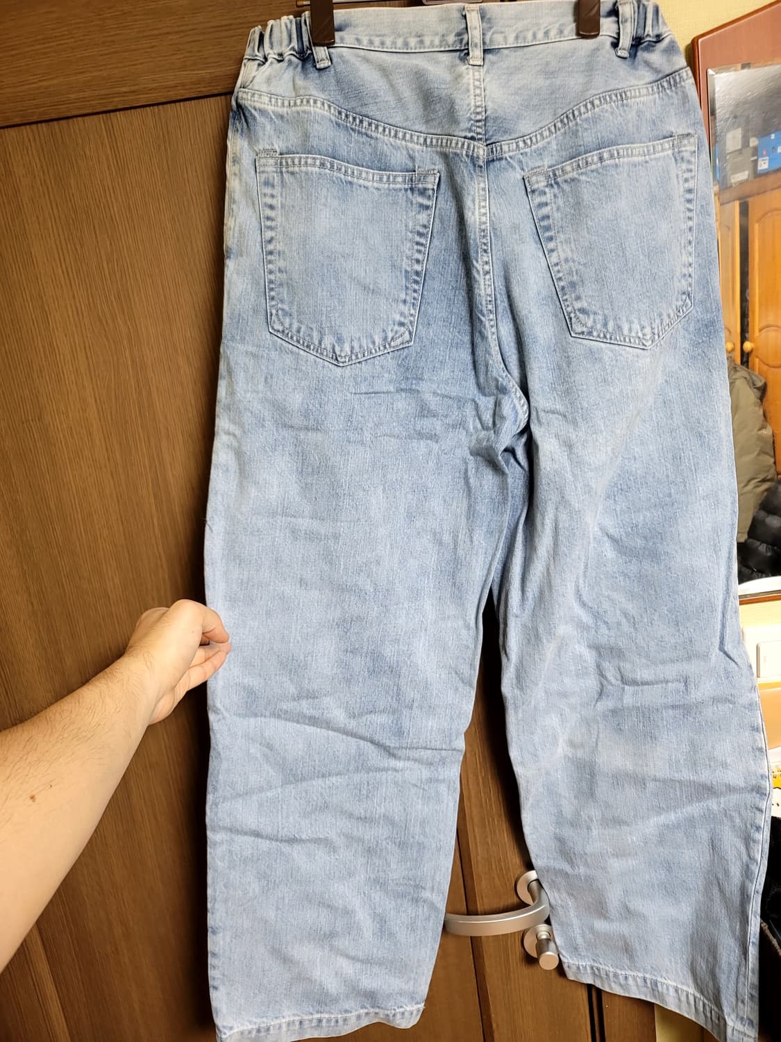 마카 marka 원턱 크리즈 데님 3사이즈 상품이미지4