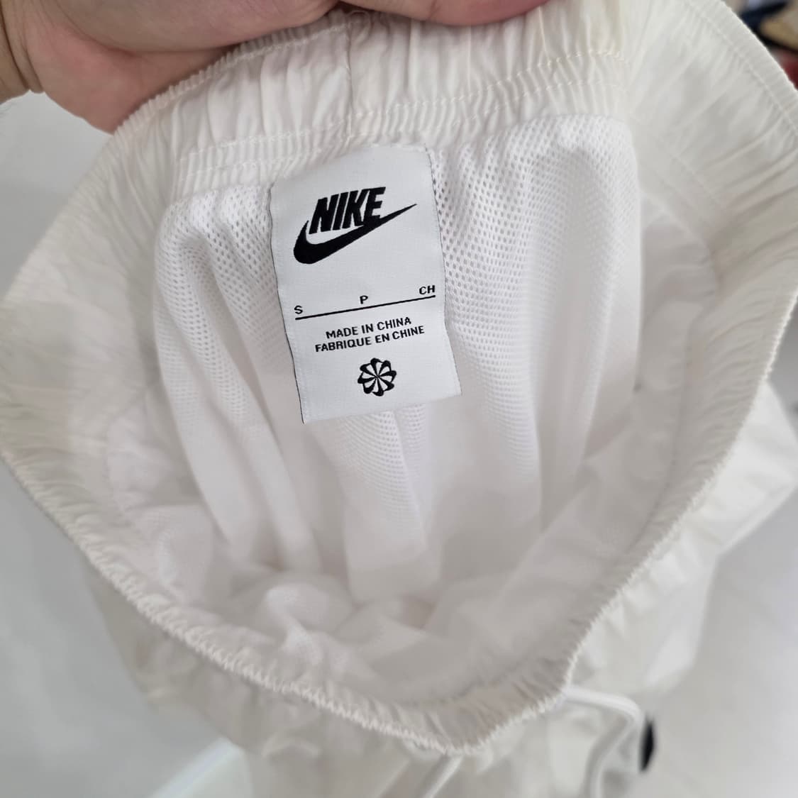 나이키 화이트 스우시 우븐 팬츠 S 상품이미지6