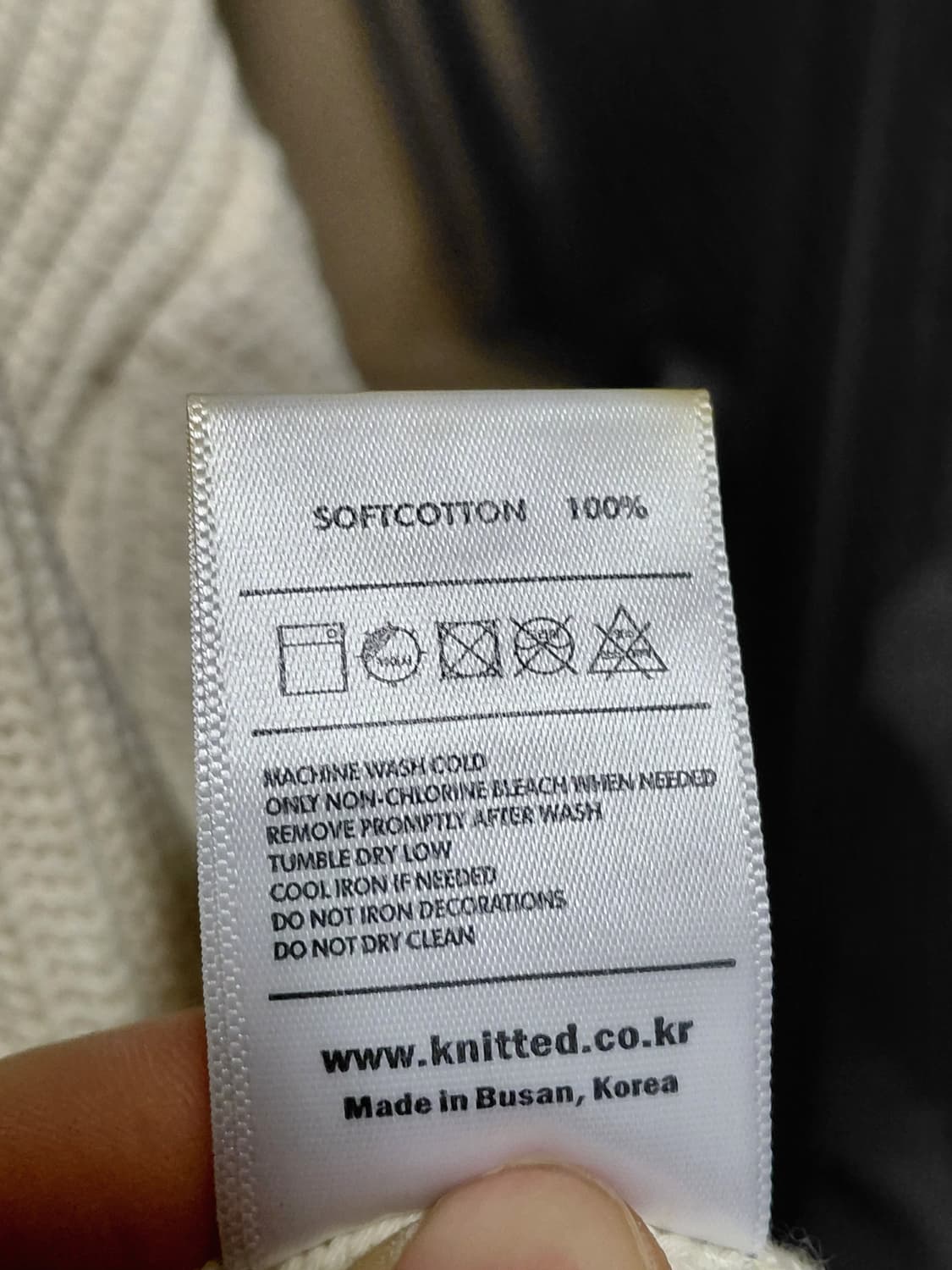 [니티드]면 골지 라운드넥 니트 L사이즈 상품이미지5