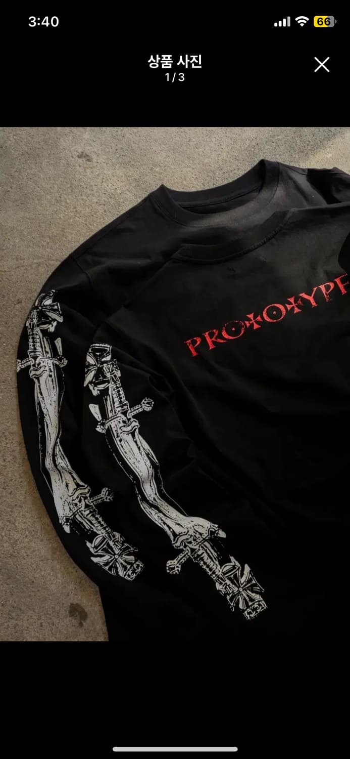 ETCE 크로스 스워드 롱슬리브 L CROSS SWORD L/S TEE 상품이미지1