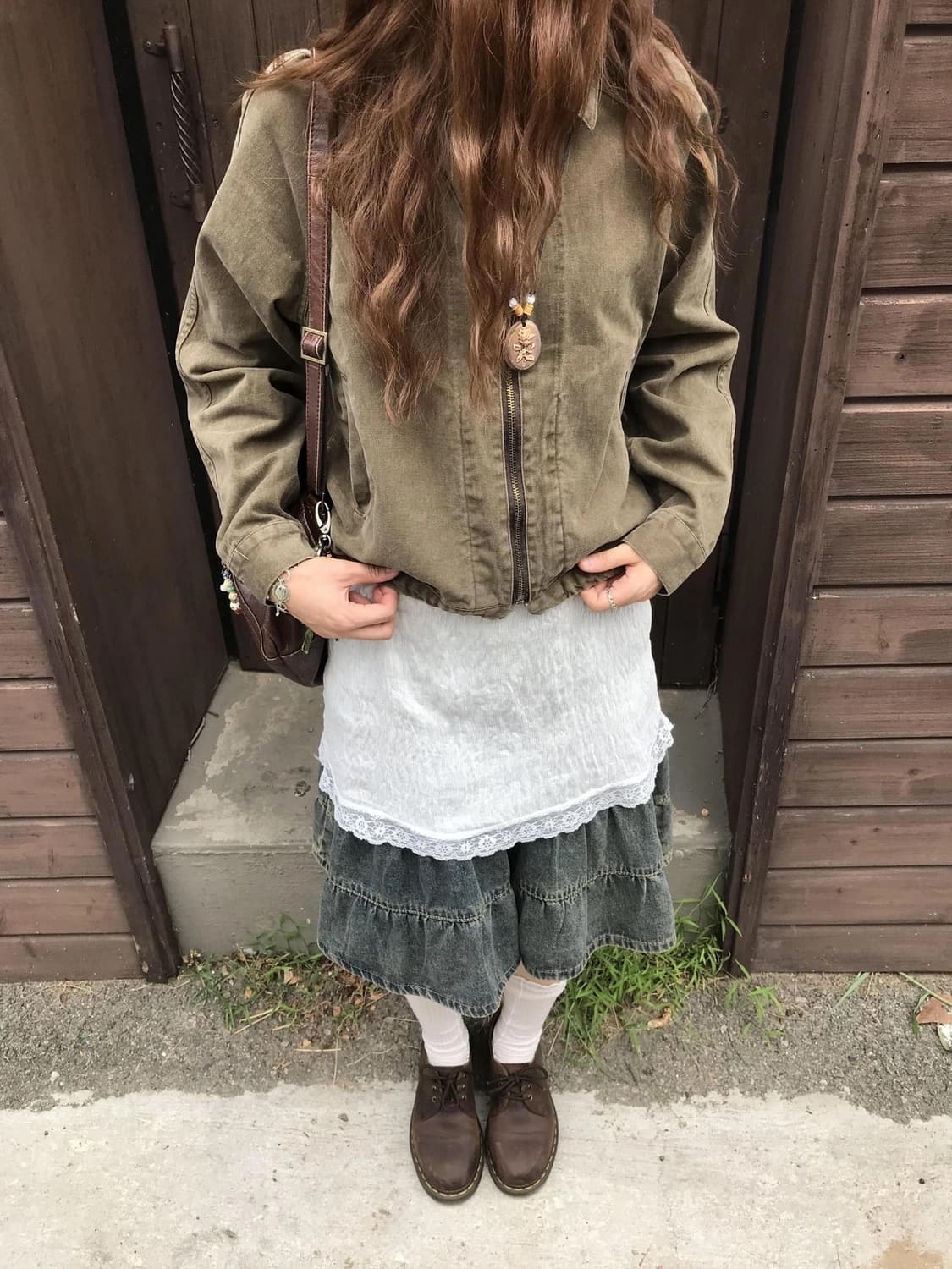 시즐 빈티지 자켓 브라운 상품이미지1