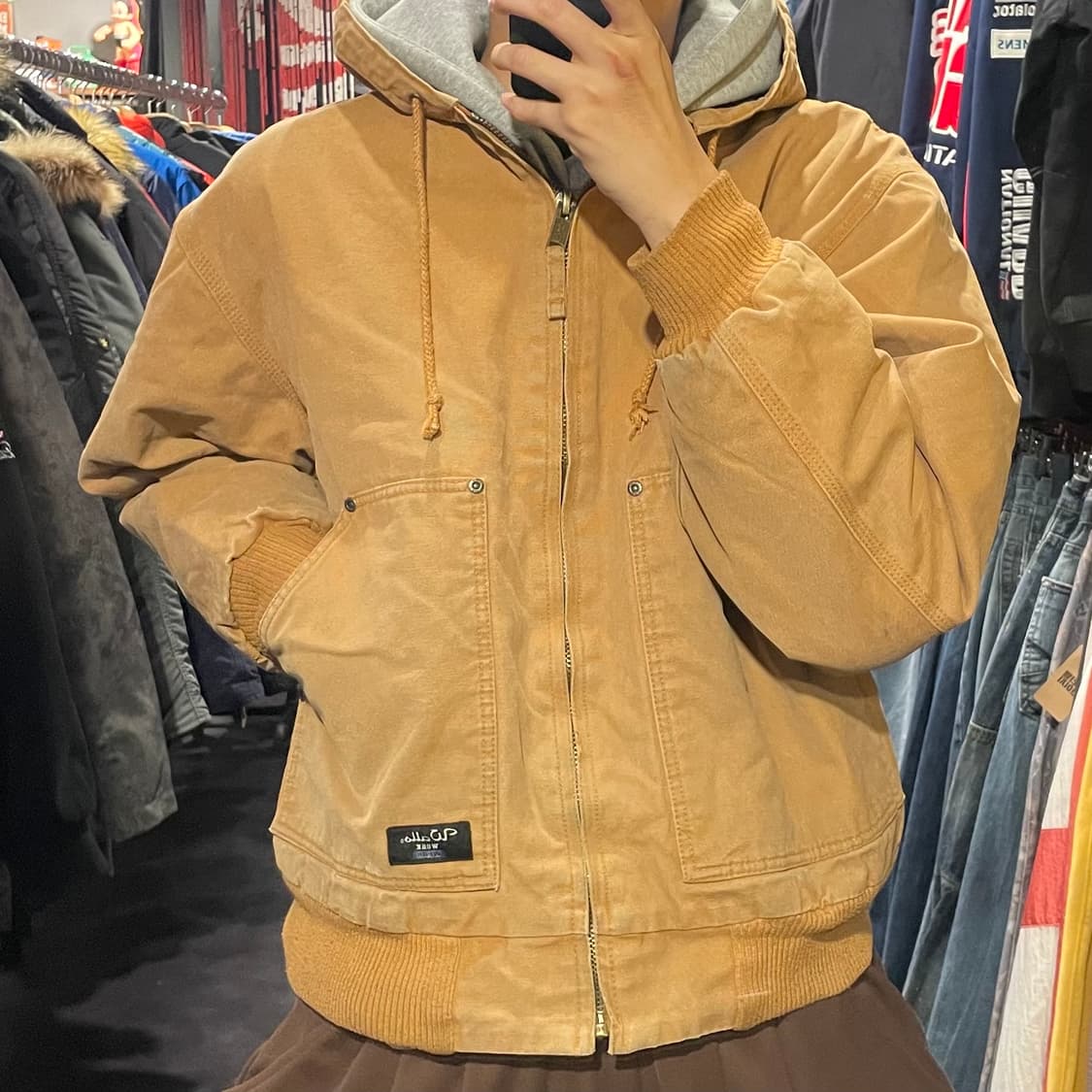 [IM] VTG 빈티지 베이지 후드워크자켓  상품이미지3