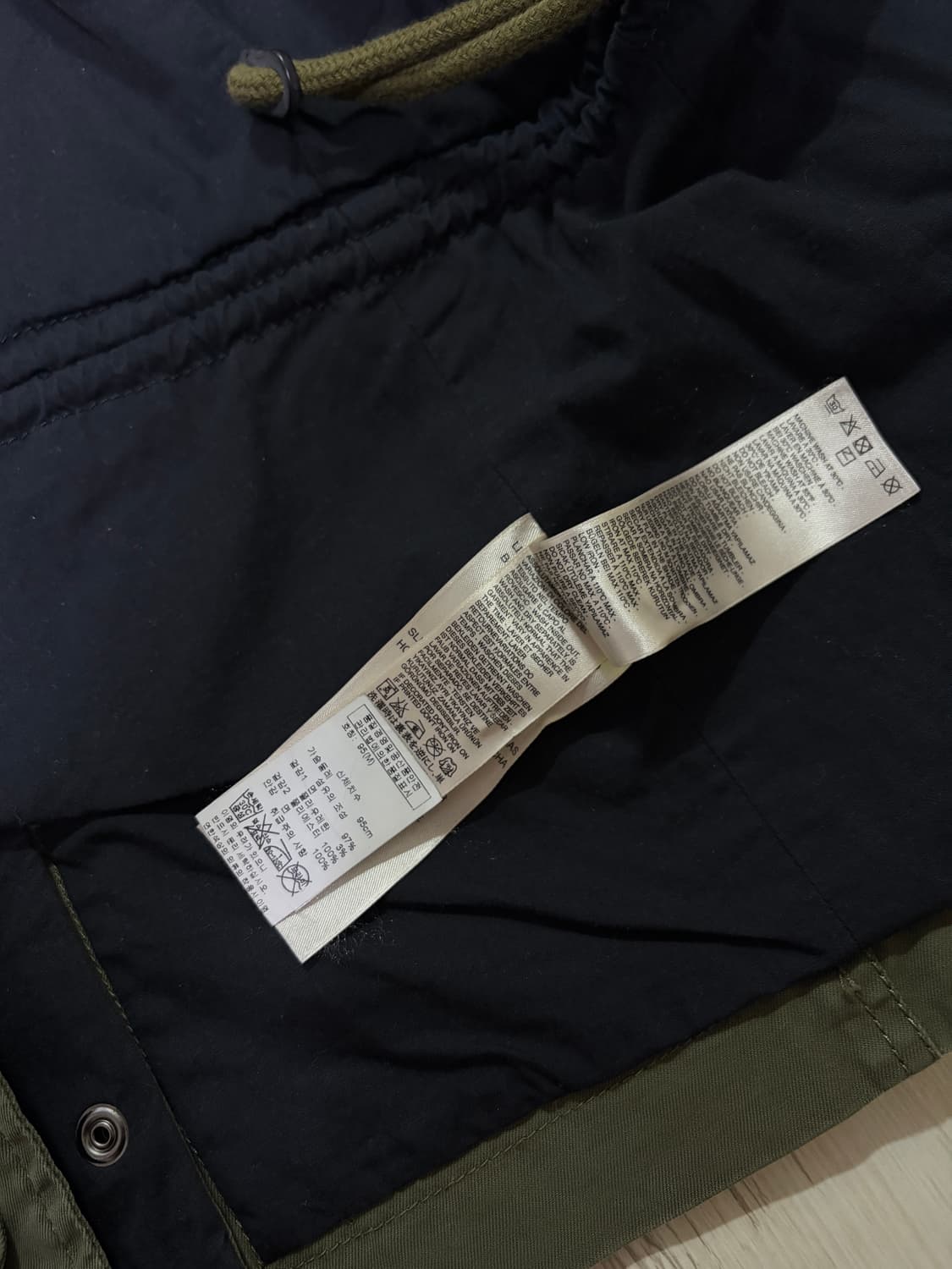 [M] 디젤 카키 로고 필드 야상 점퍼 자켓 상품이미지4