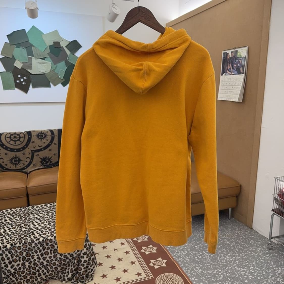 갭 올드스쿨 레트로 머스타드 약기모 후드티 L C09131 상품이미지4