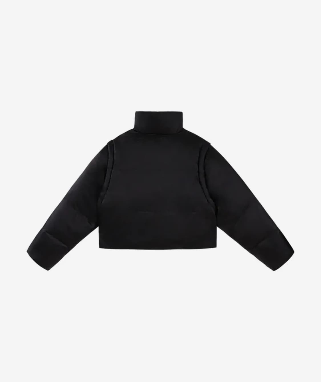 원가39)트리밍버드 나일론 2way 크롭 패딩 상품이미지5