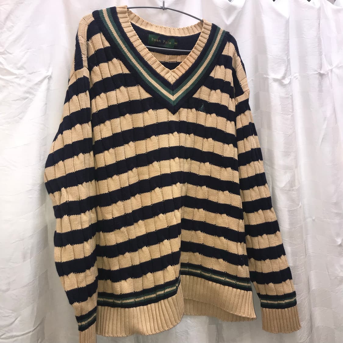 Bean Pole 빈폴 모리걸 스쿨룩 빅사이즈 꽈배기 니트 상품이미지3