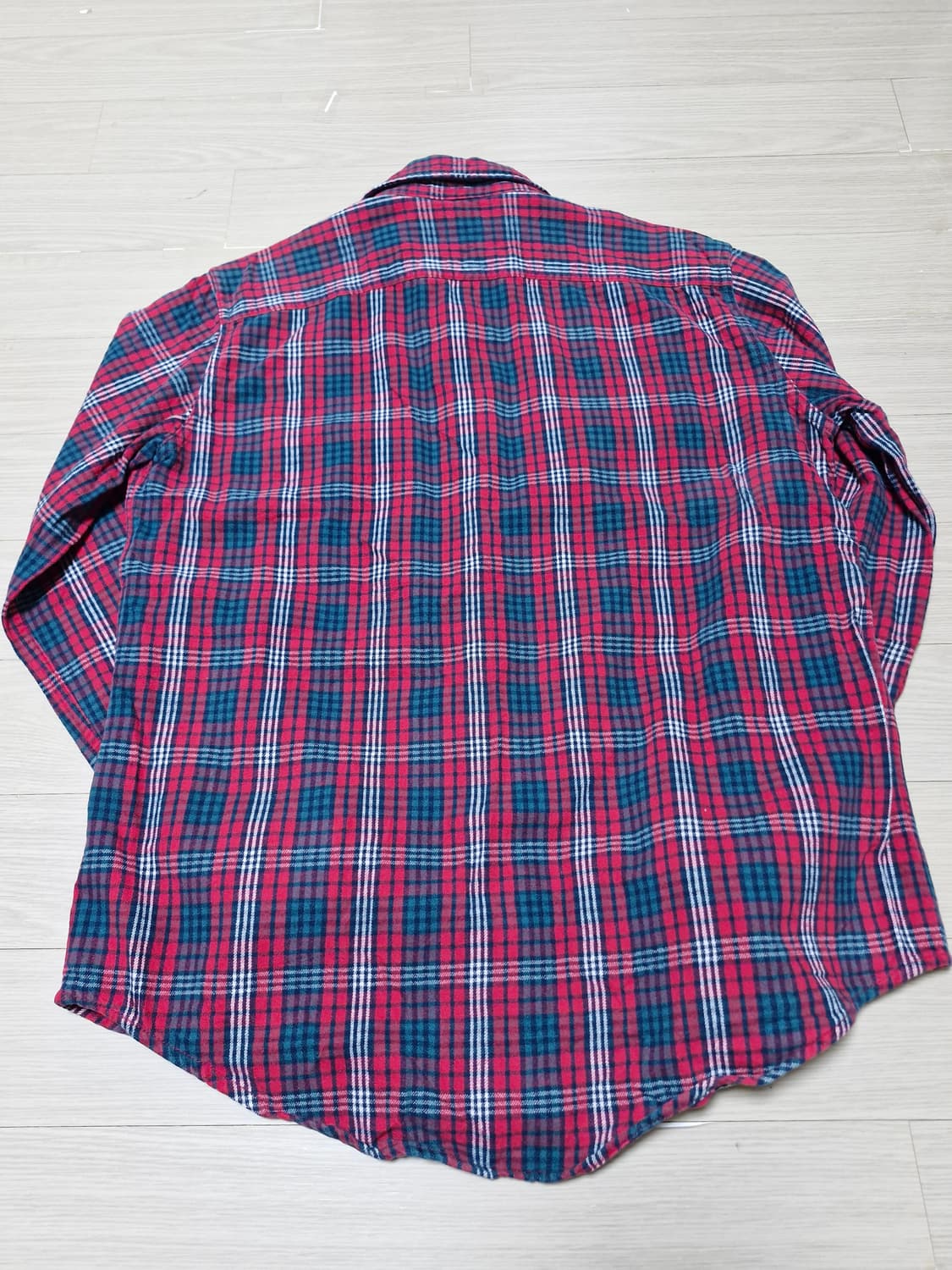 [ L] 에드윈 재팬 헤비 플란넬 웨스턴 체크셔츠 상품이미지4