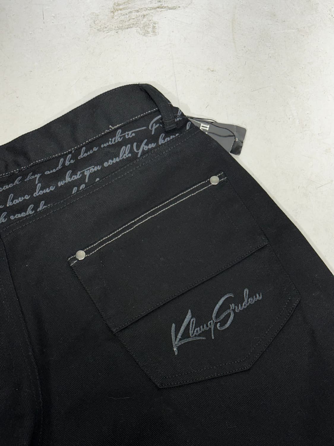 빈티지 스케이트 힙합 흑청 와이드 새깅 데님 팬츠 청바지 L 상품이미지6