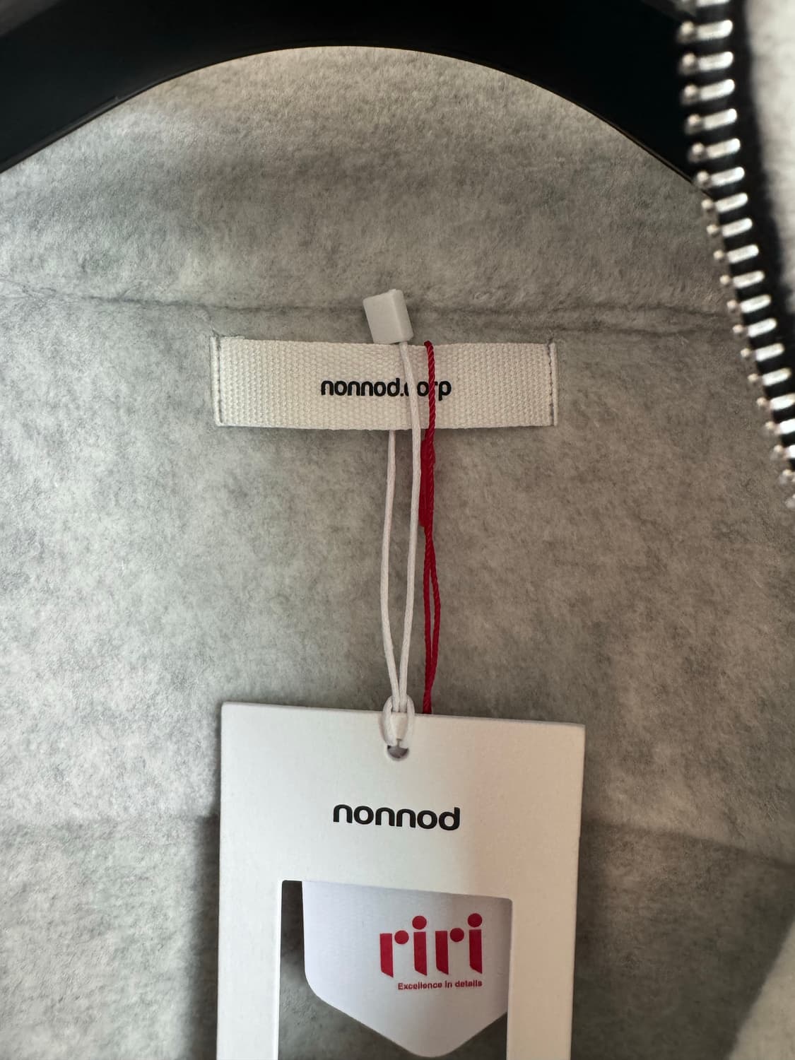 (1) 논노드 하프 집 플리스 클라우드 화이트 상품이미지3