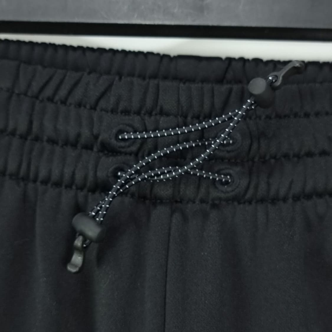 아디다스 로고 자수 슈퍼 와이드 트랙 팬츠 블랙 M16524 상품이미지7