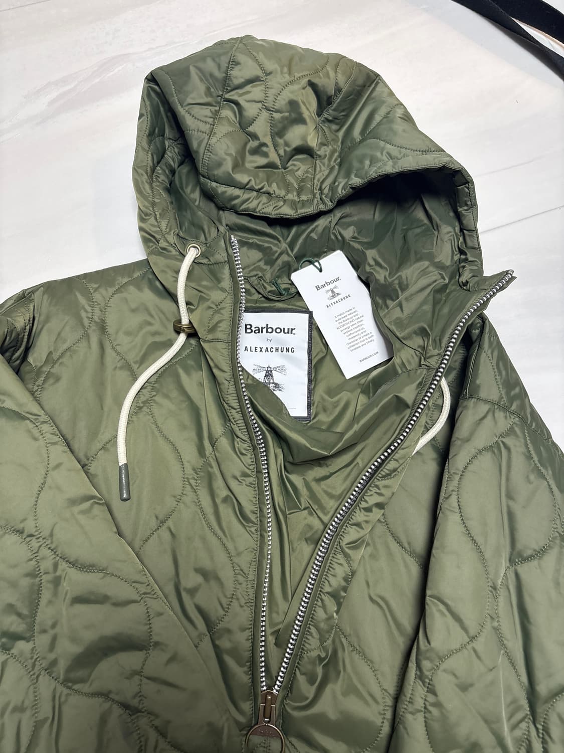 바버 알렉사청 퀄티드 후드 원피스 상품이미지2