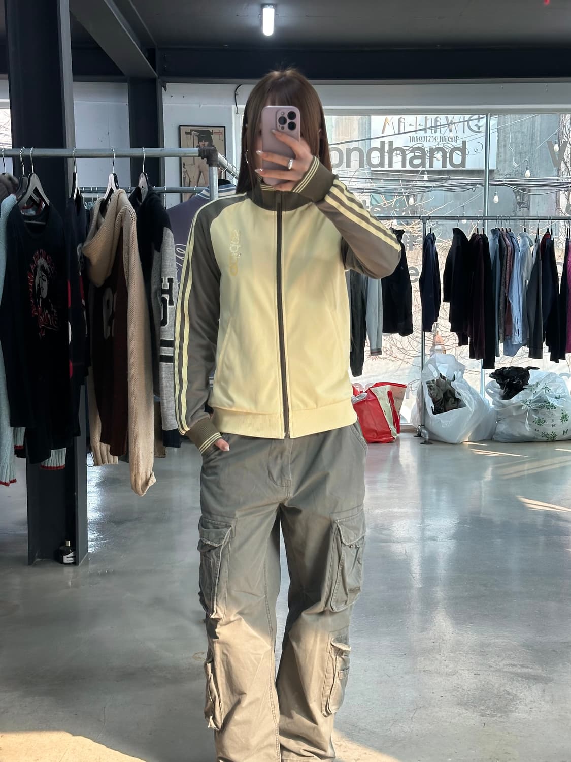 아디다스 큐빅 말차바닐라 트랙져지 집업 상품이미지4