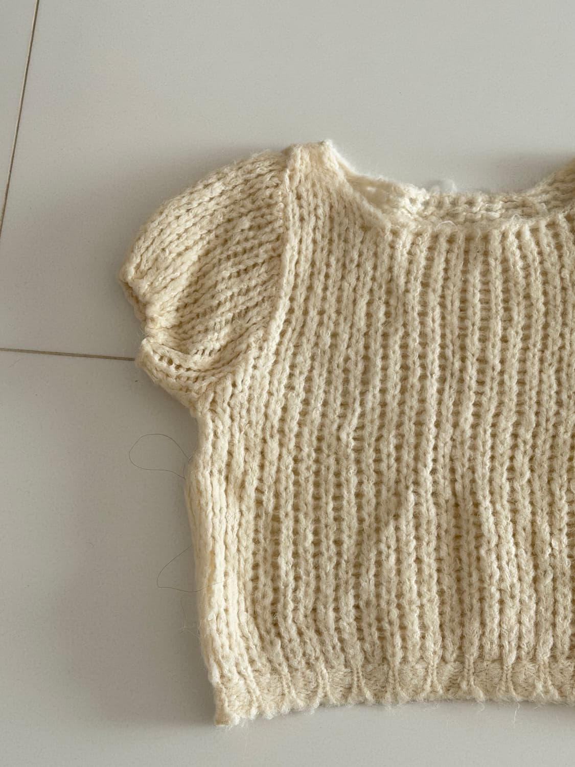 울 아이보리 니트 상품이미지4