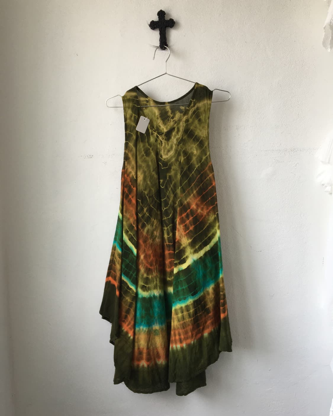 Ethnic mood dyed unbalanced sleeveless 상품이미지2