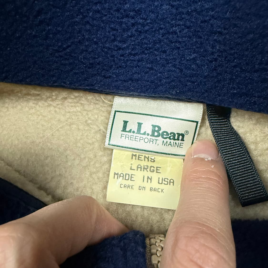 (110) 80s 엘엘빈 플리스 풀오버 내추럴 상품이미지7