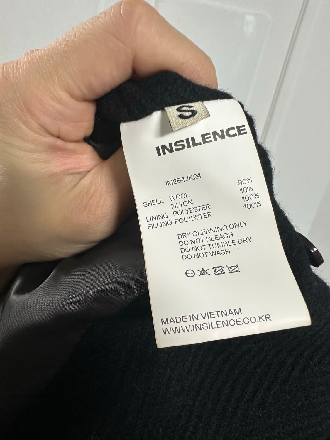 인사일런스 헤링본 크롭 더플코트 상품이미지4