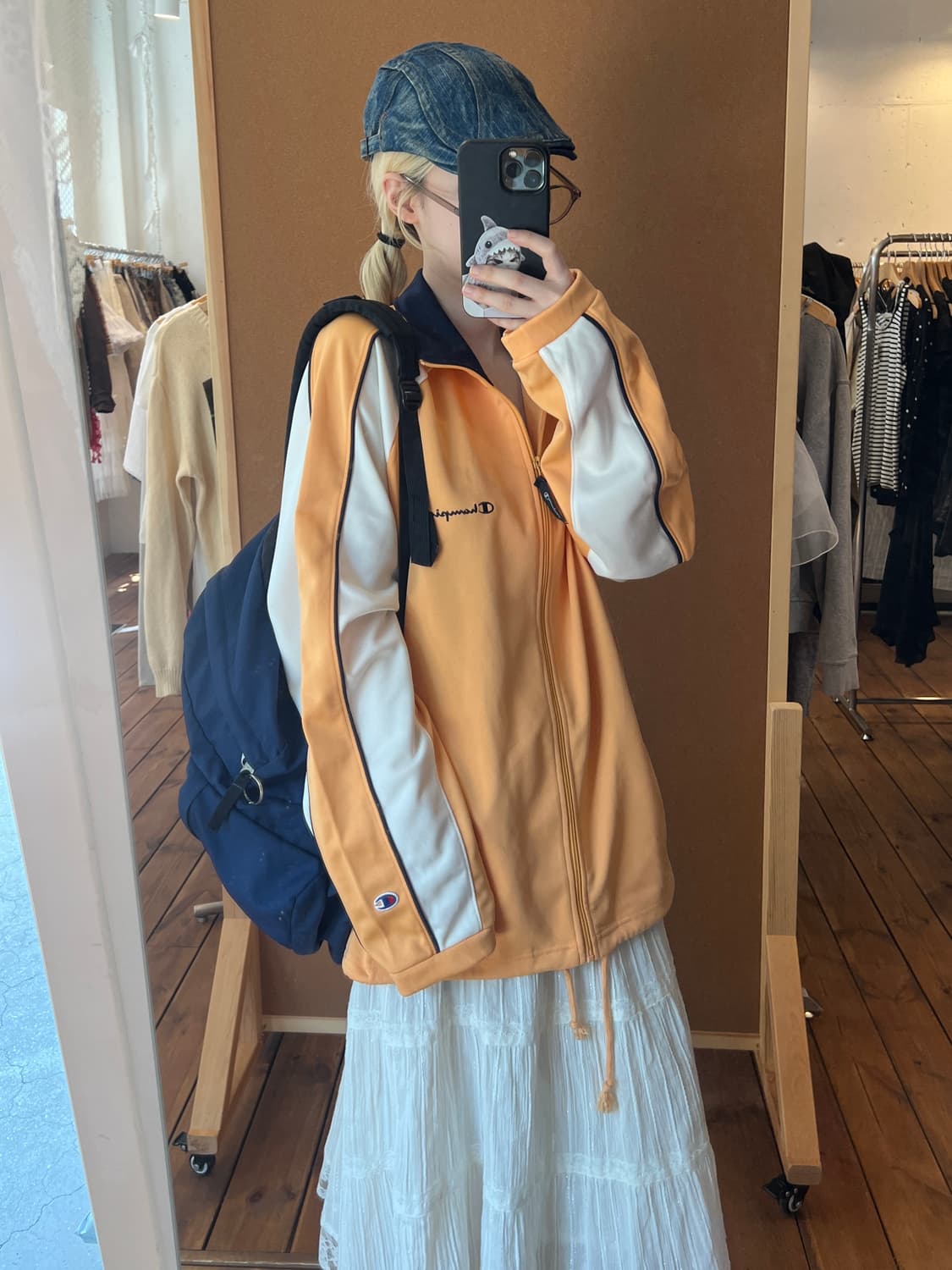 챔피온 오렌지 집업 상품이미지6