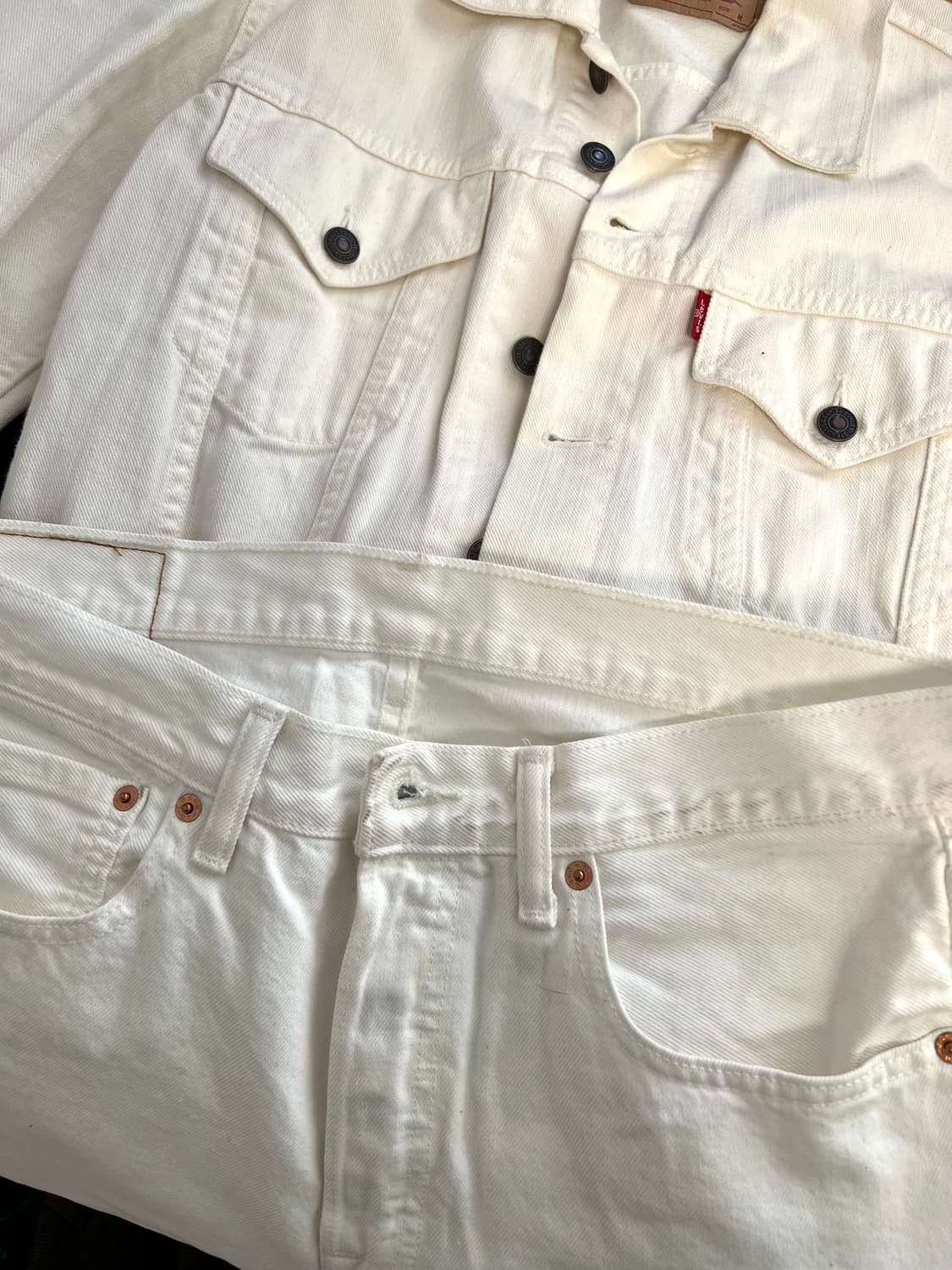 리바이스 501 화이트 상품이미지4