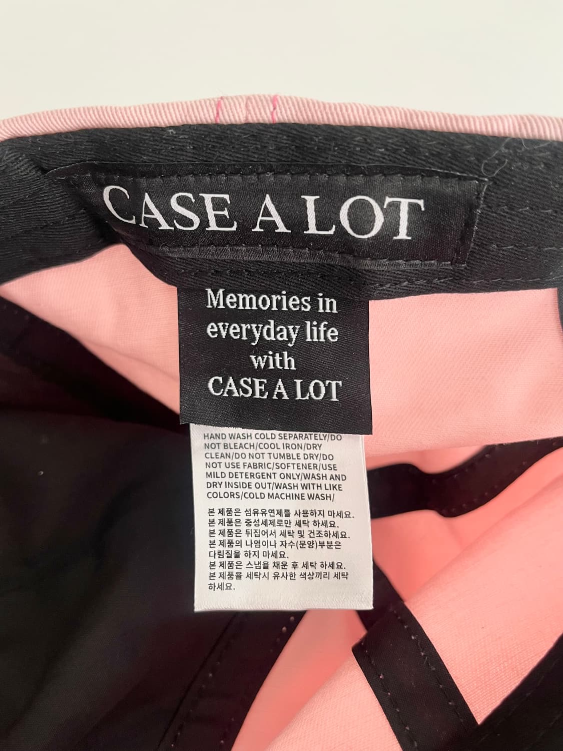 F) 새상품 케이스어랏 볼캡 핑크 상품이미지4