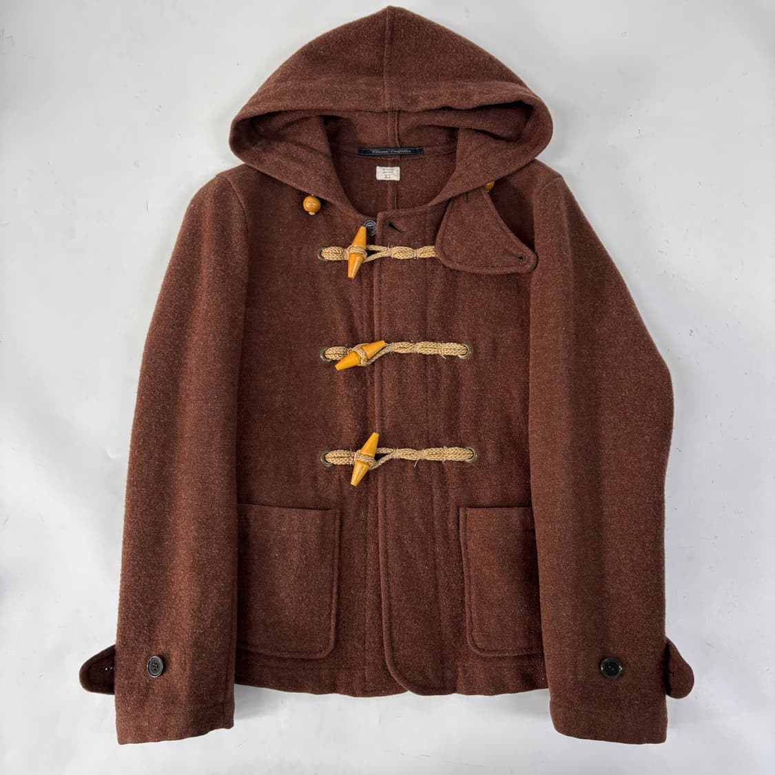 빈티지 브라운 더플 숏코트   상품이미지4