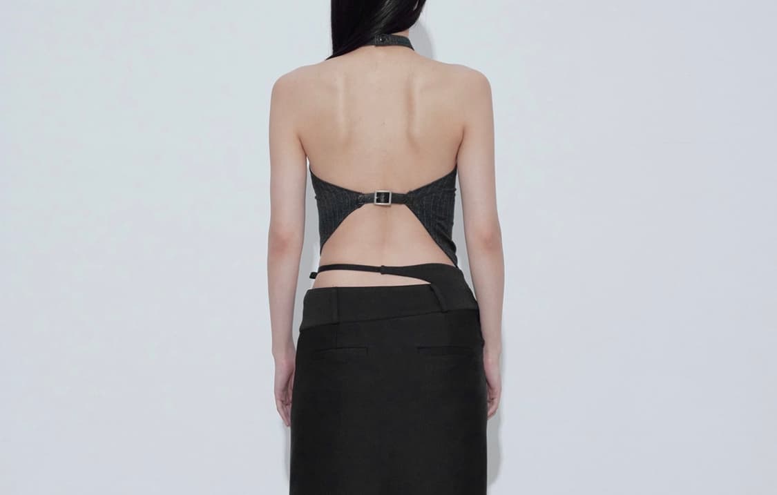 보헤미안서울 RHOMBUS HALTER TOP, STRIPE 상품이미지2