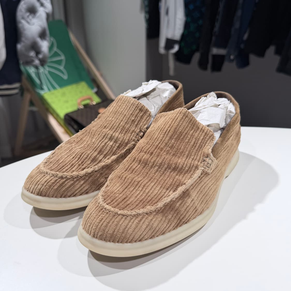 (A/41) / 로로피아나 썸머워크 코듀로이 슬립온 로퍼 신발 상품이미지2