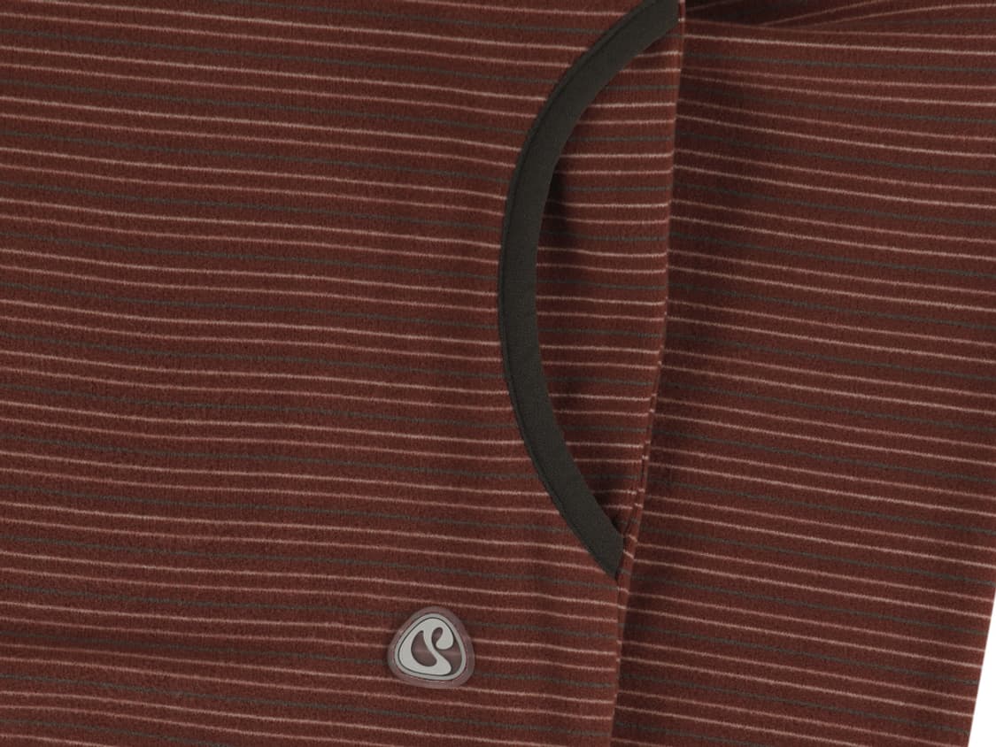 스트라이프 플리스 후드집업 레드 상품이미지7