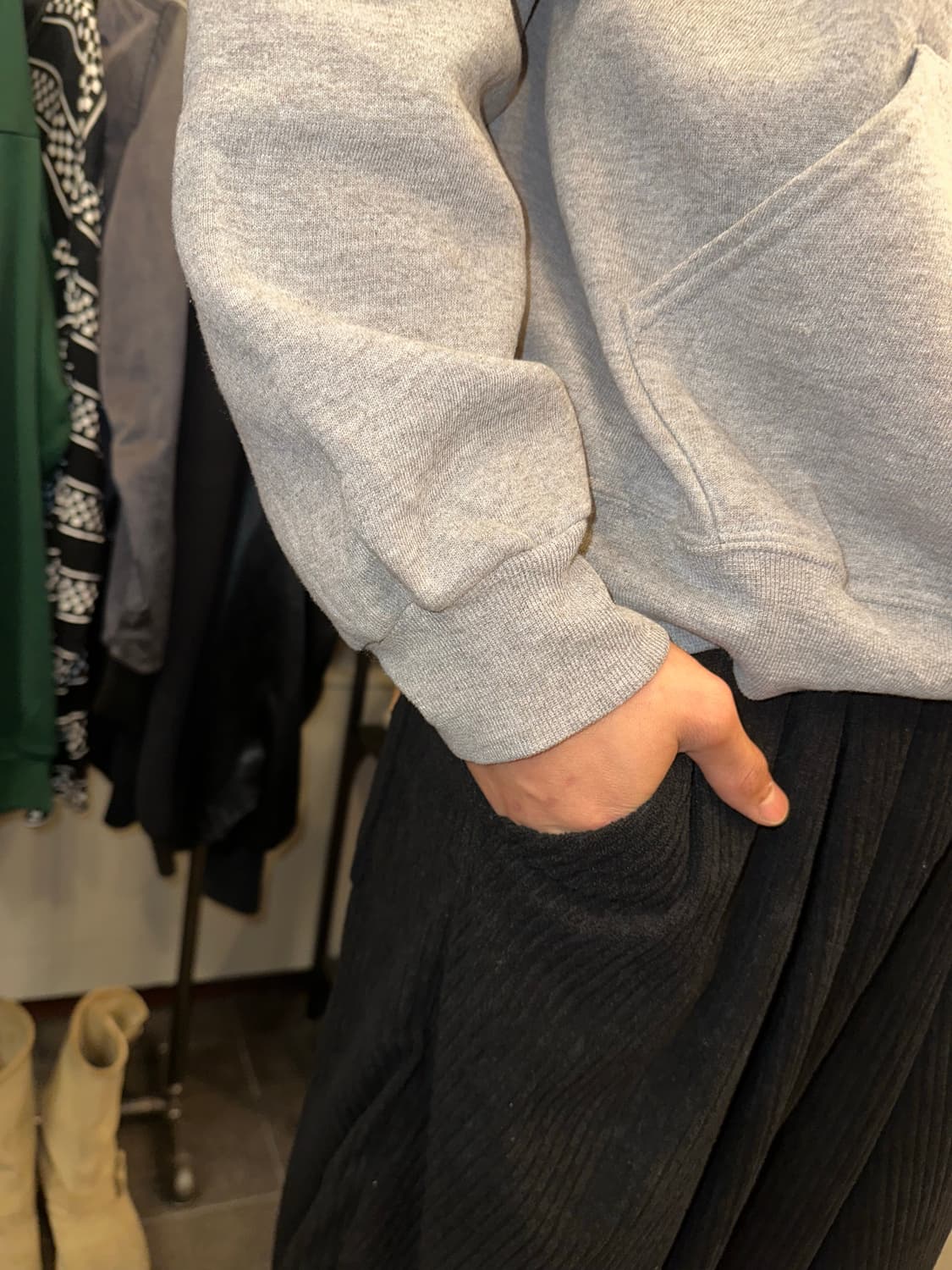 00’s Russell Athletic grey plain hood 상품이미지6