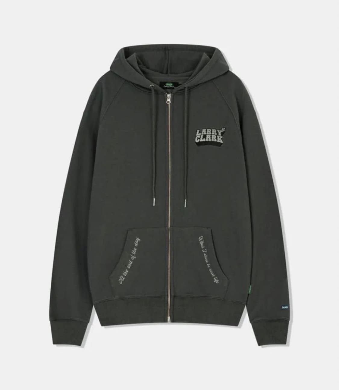 래리클락 KIDS JENNIE HOODIE ZIP-UP CHARCOAL 상품이미지1