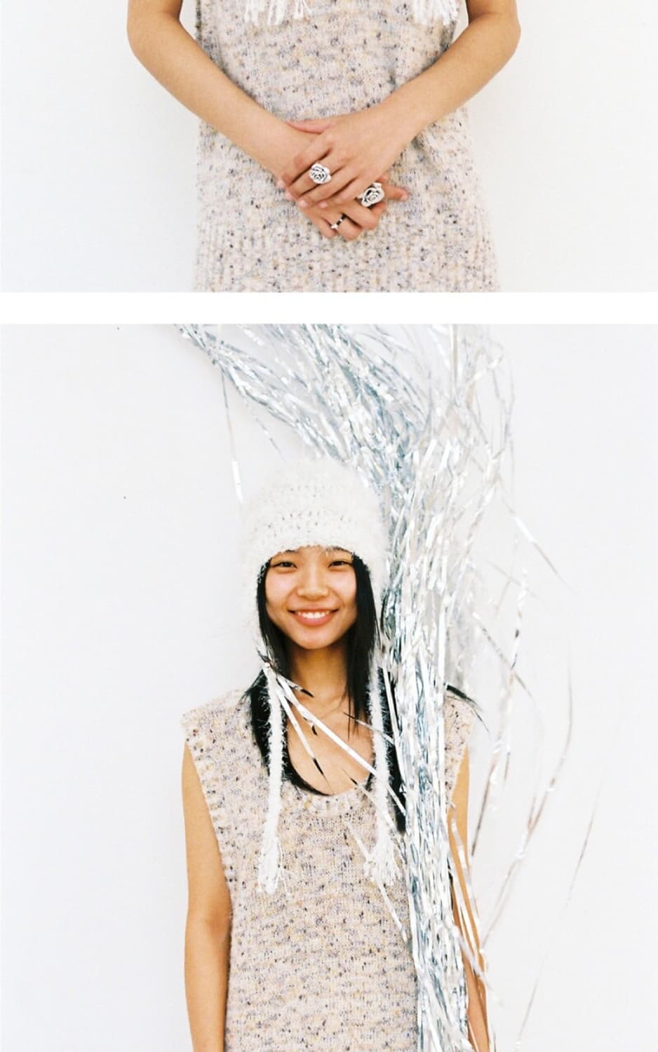 FRUTA white snow pompom beanie 비니 상품이미지3