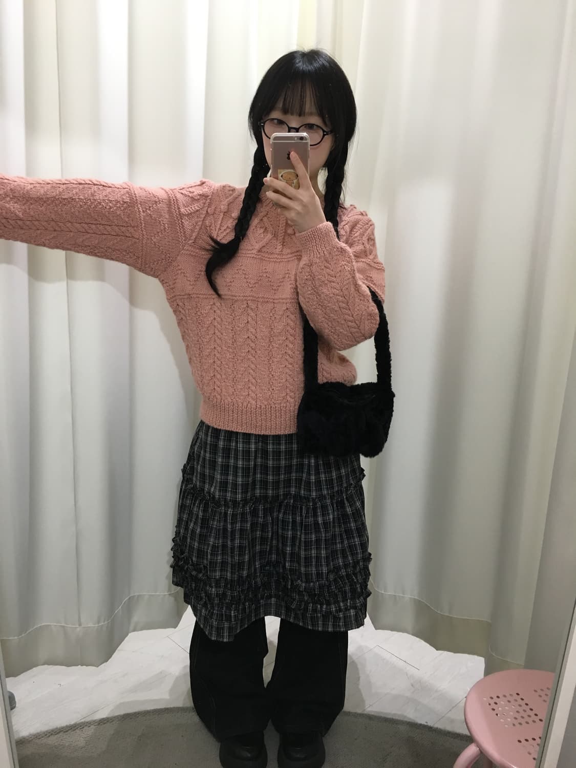 pink pompom knit 상품이미지4