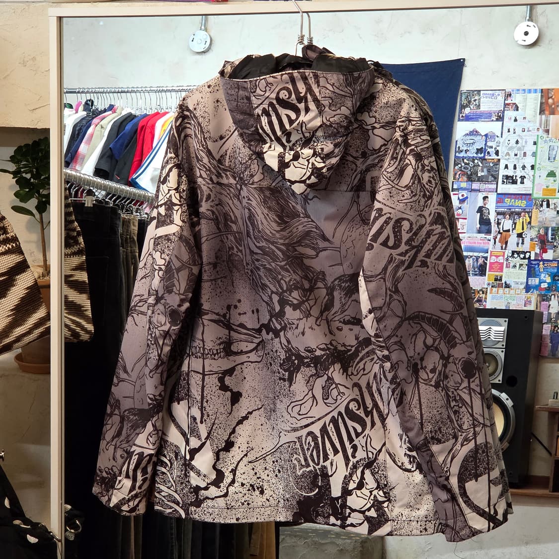 퀵실버 올드스쿨 프린팅 바람막이 자켓 상품이미지6