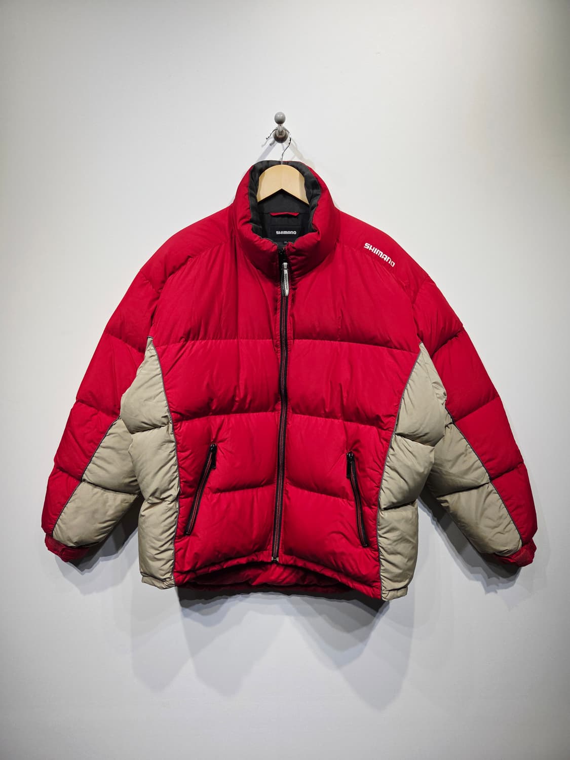 시마노(SHIMANO) STRV+6 그레이 구스다운 방한 패딩 자켓 상품이미지2
